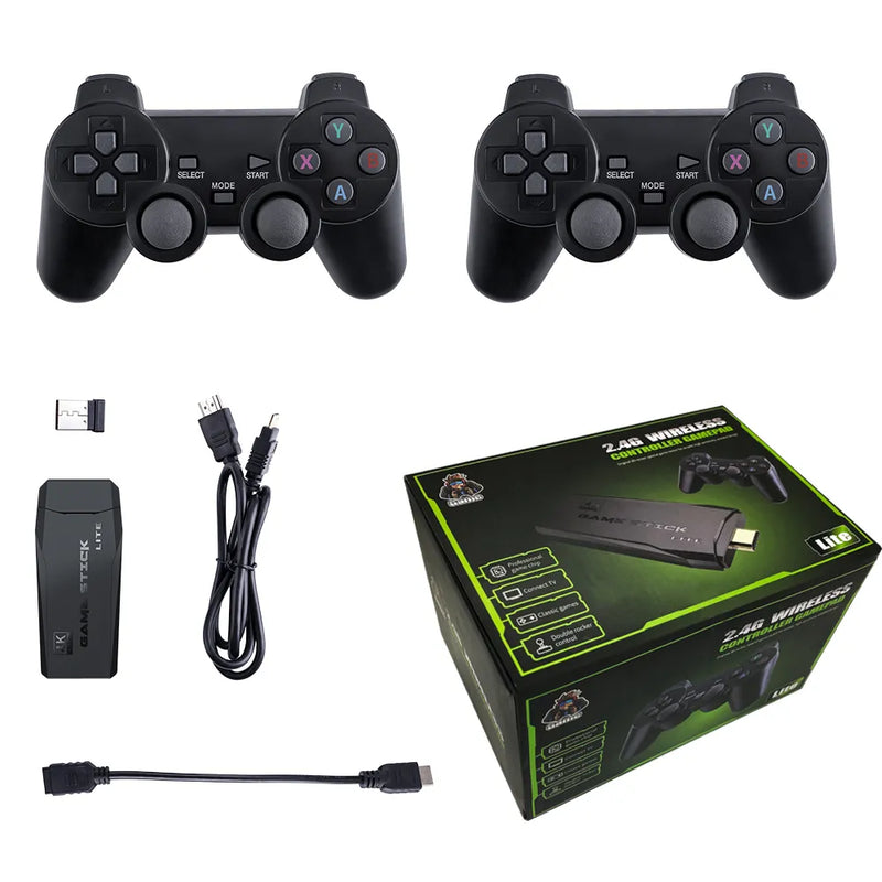 Game Stick Retrô 4K: Mergulhe em 20.000 Jogos com Qualidade Incrível