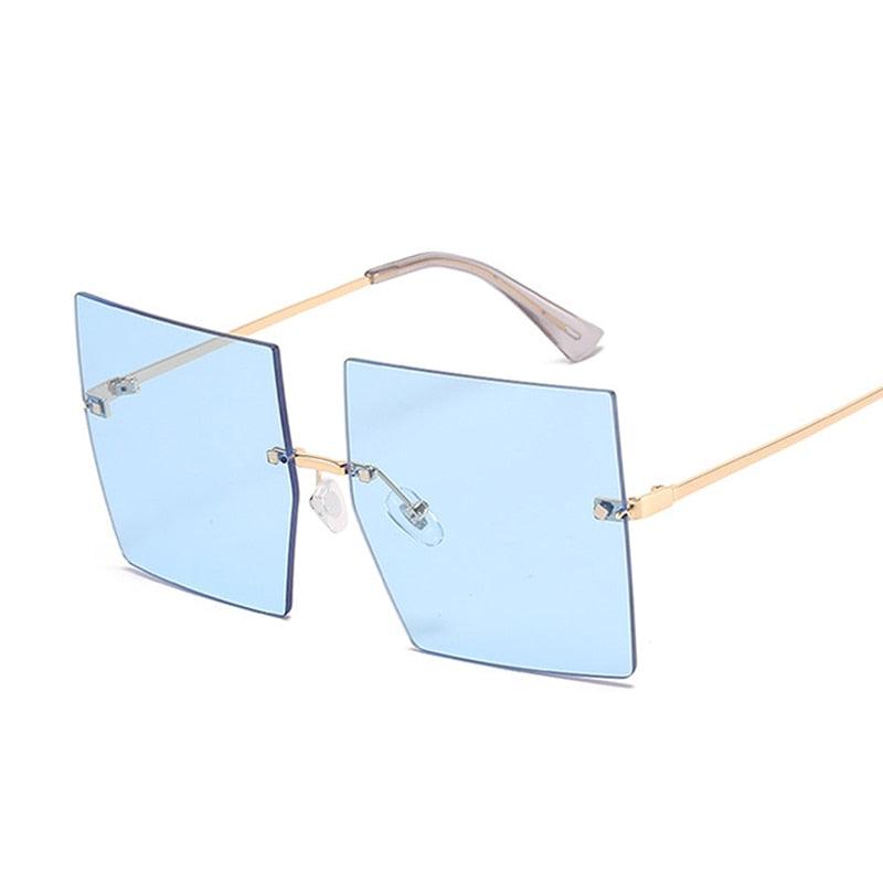 Óculos De luxo Oversized Rimless - Mágico Ofertas