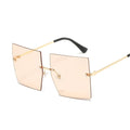 Óculos De luxo Oversized Rimless - Mágico Ofertas