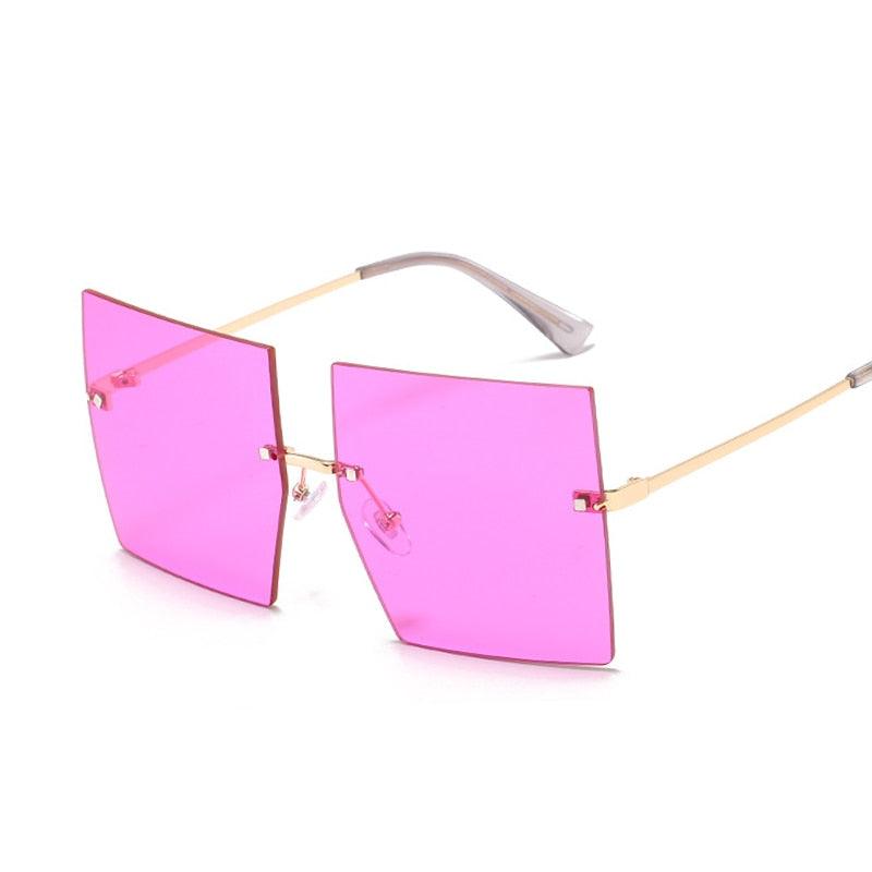 Óculos De luxo Oversized Rimless - Mágico Ofertas