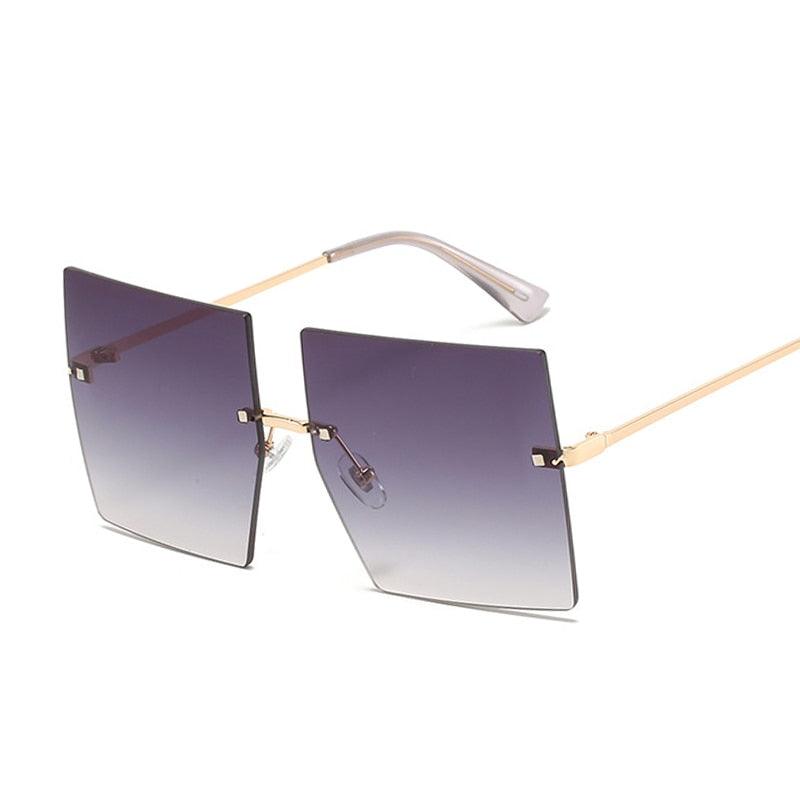 Óculos De luxo Oversized Rimless - Mágico Ofertas