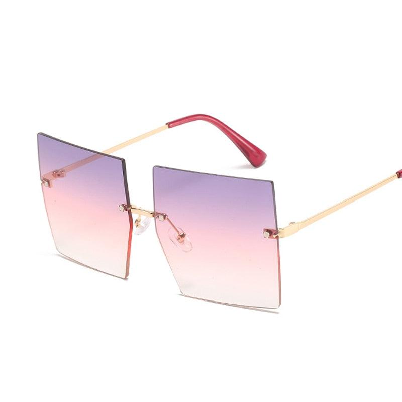 Óculos De luxo Oversized Rimless - Mágico Ofertas