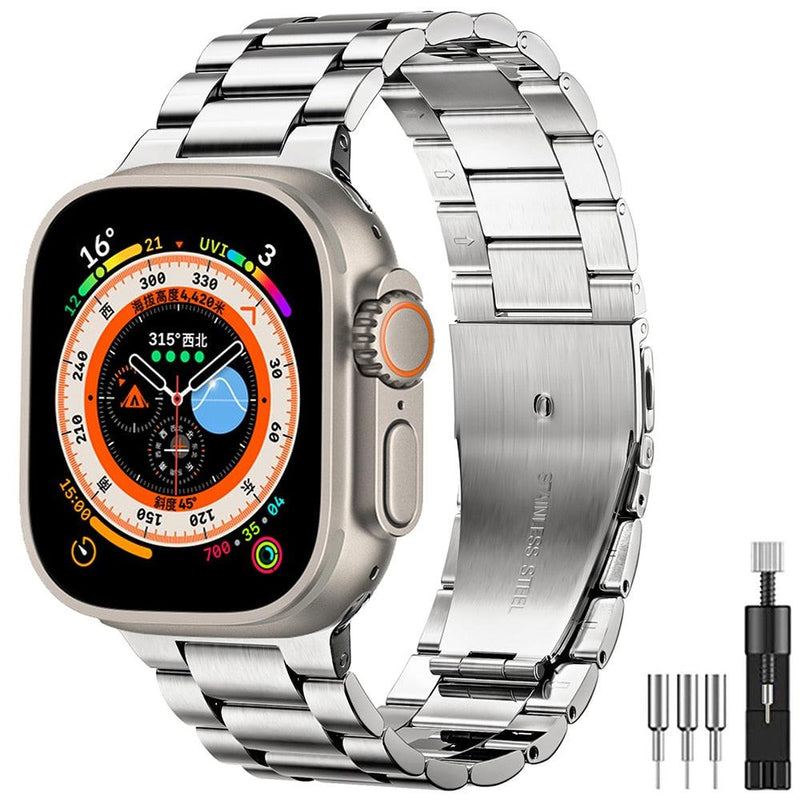 Pulseira de aço inoxidável Smartwatch IWO16 séries 8 Ultra 49mm - Mágico Ofertas