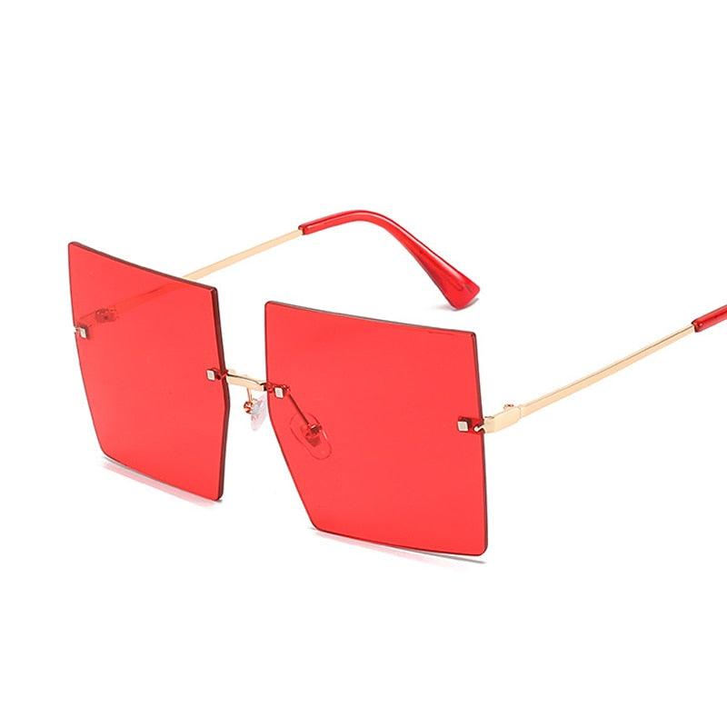 Óculos De luxo Oversized Rimless - Mágico Ofertas